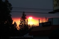  incendies de forêt: le ciel de Bend est bien bouché