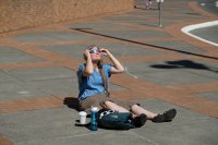 parée pour la fin du spectacle