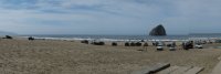  Pano de la plage de Pacific City