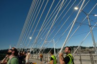  pendant l'éclipse :noter les lumières allumées